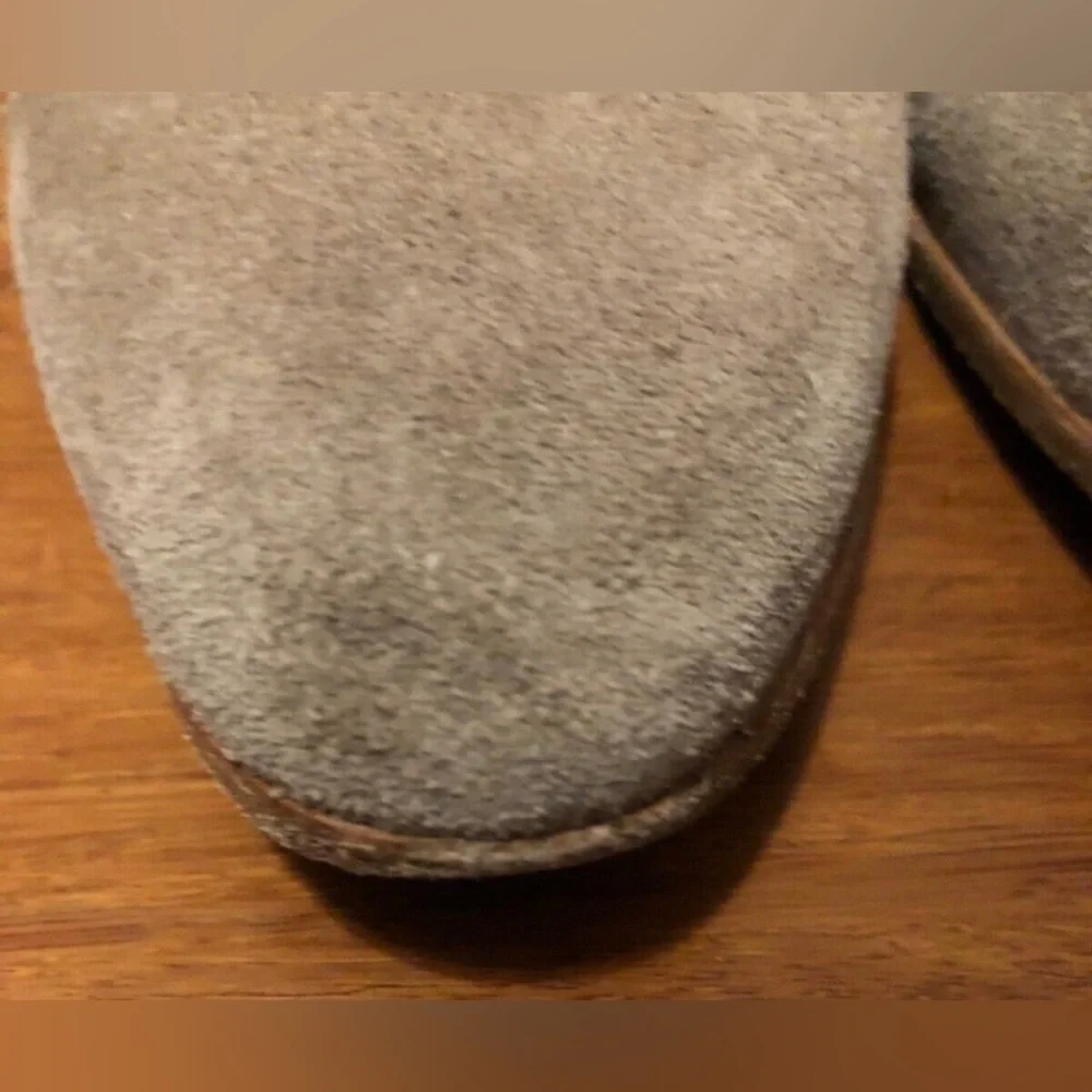 Diane Von Furstenberg Boots Size 7 Whitney Ankle Booties Taupe Suede Leather - Picture 5 of 9